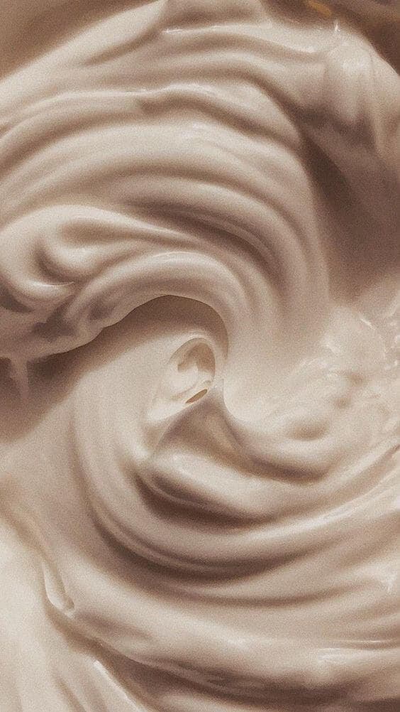 textura de crema para la cara.
