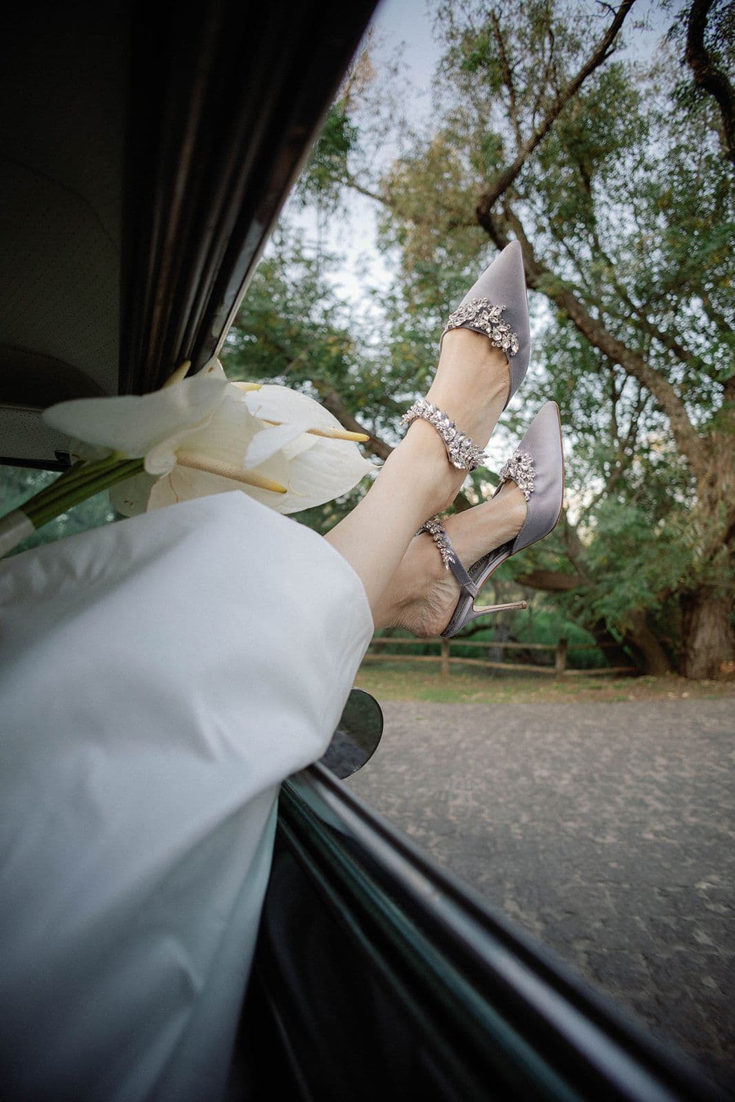 Los mismo zapatos Manolo Blahnik puestos