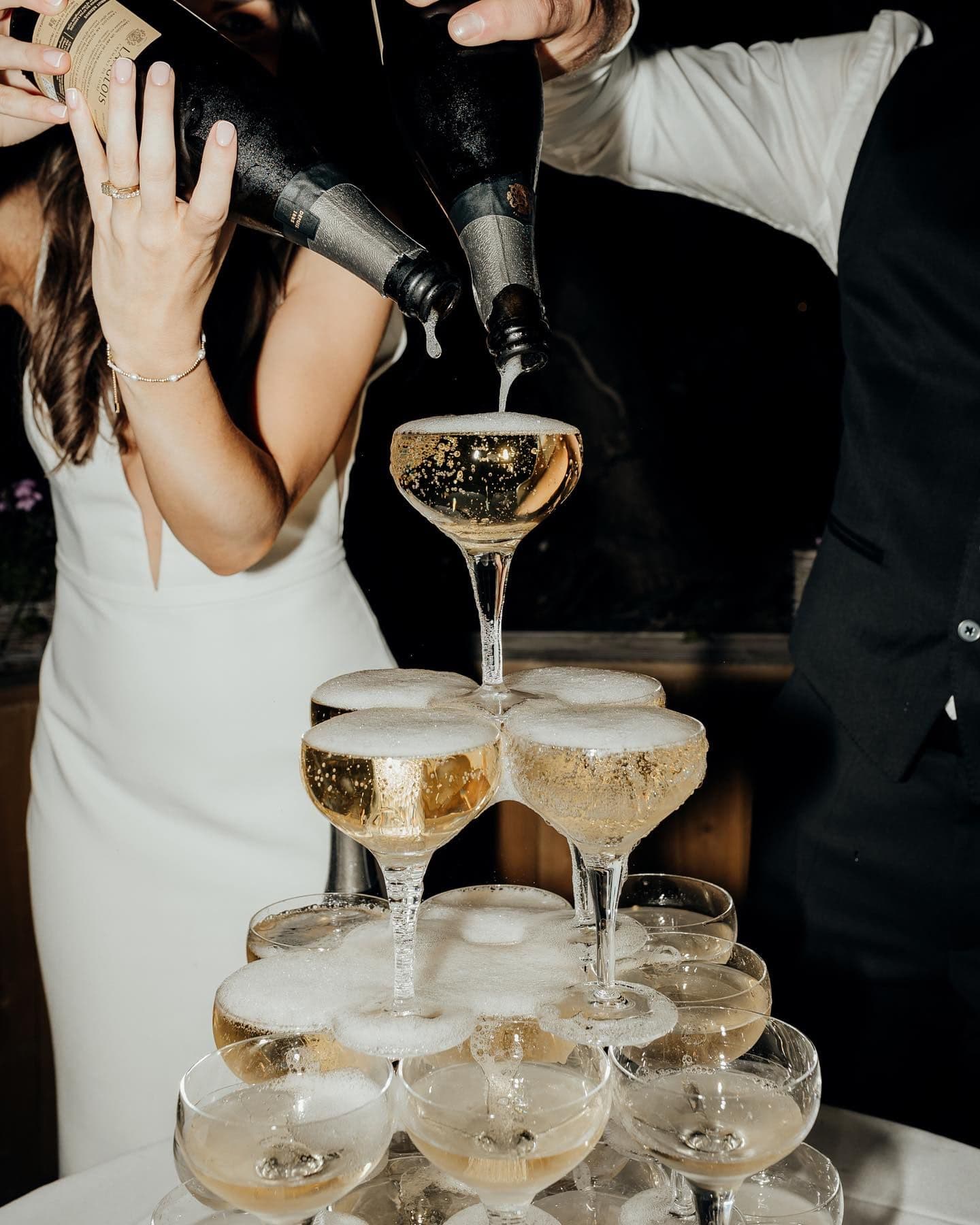torre de champagne boda tendencia que hace para planear ru boda