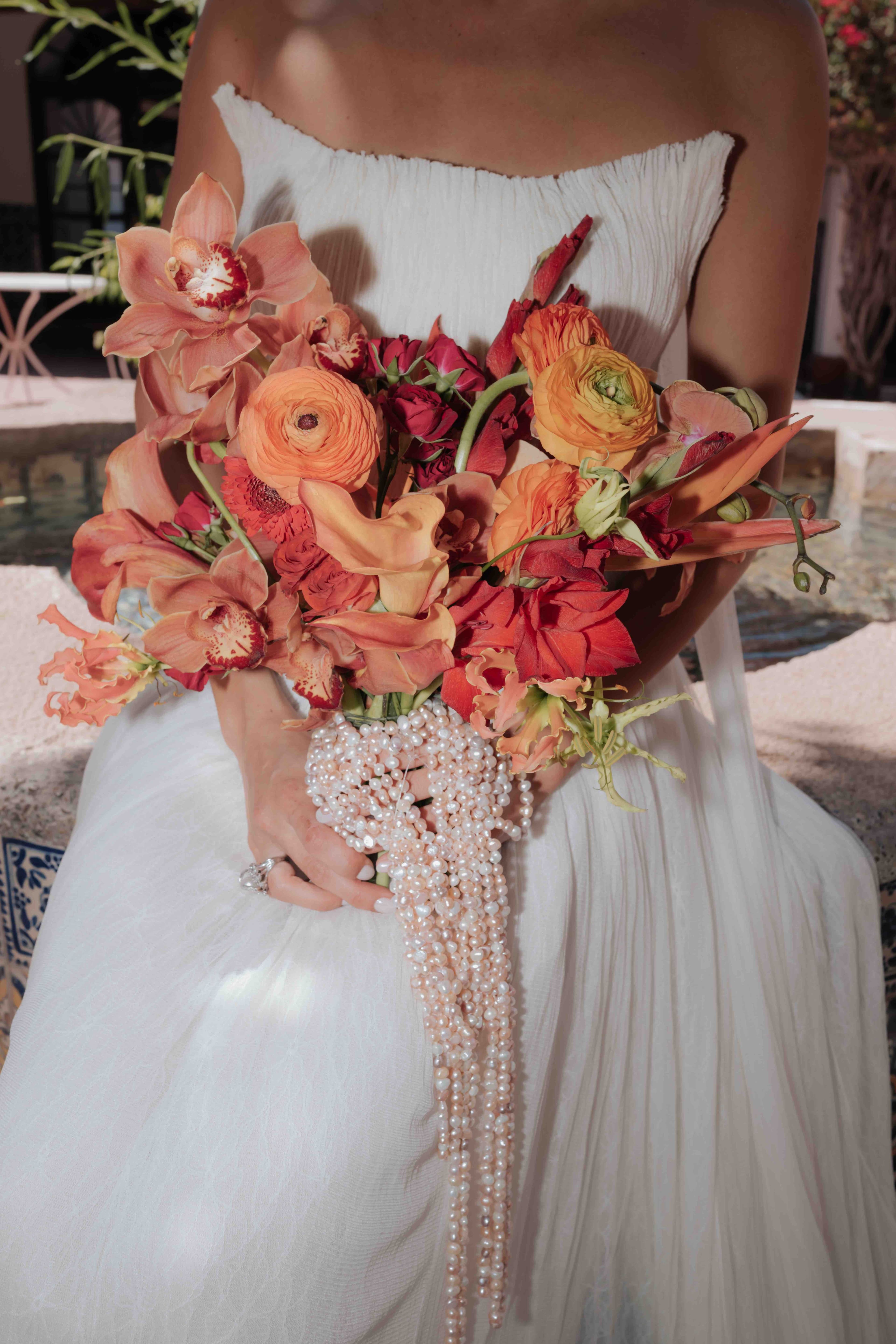 tendencia ramo novia perlas pinterest