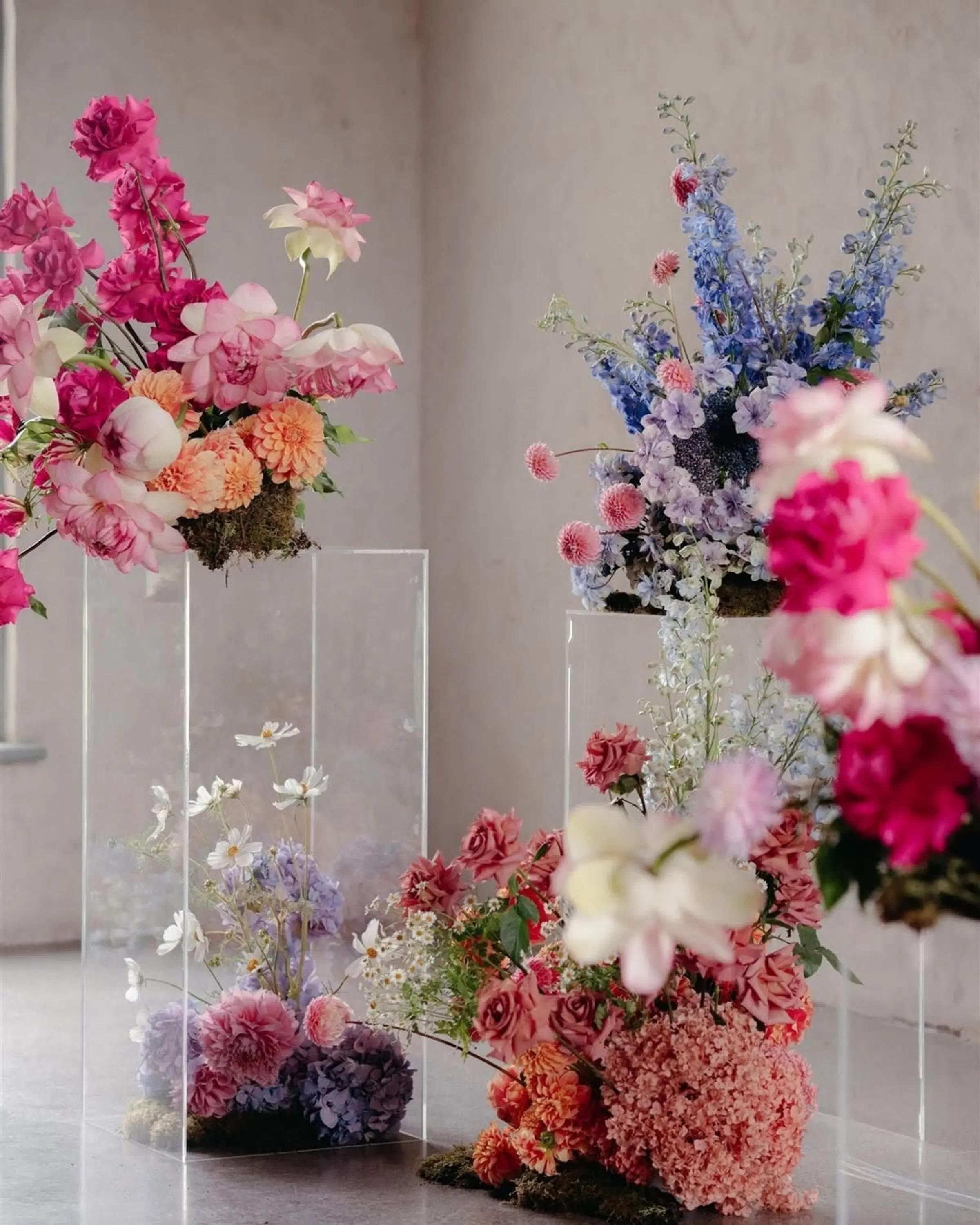 flores bodas colores intensos