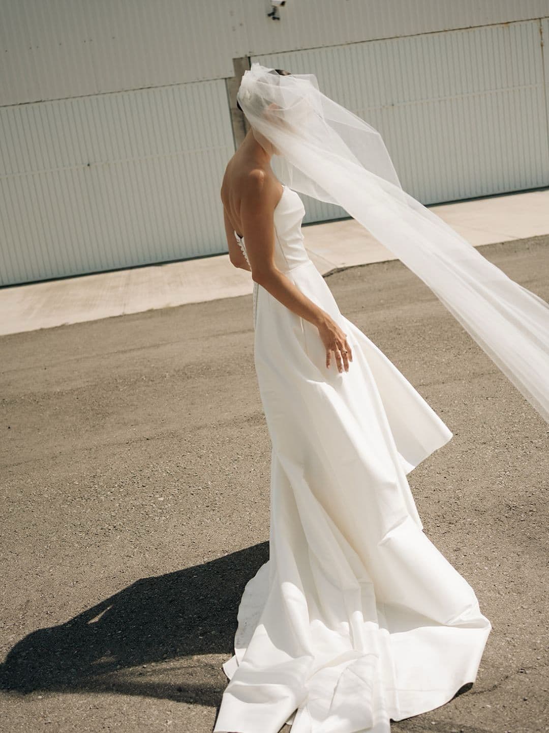 foto de novia en su boda vestido