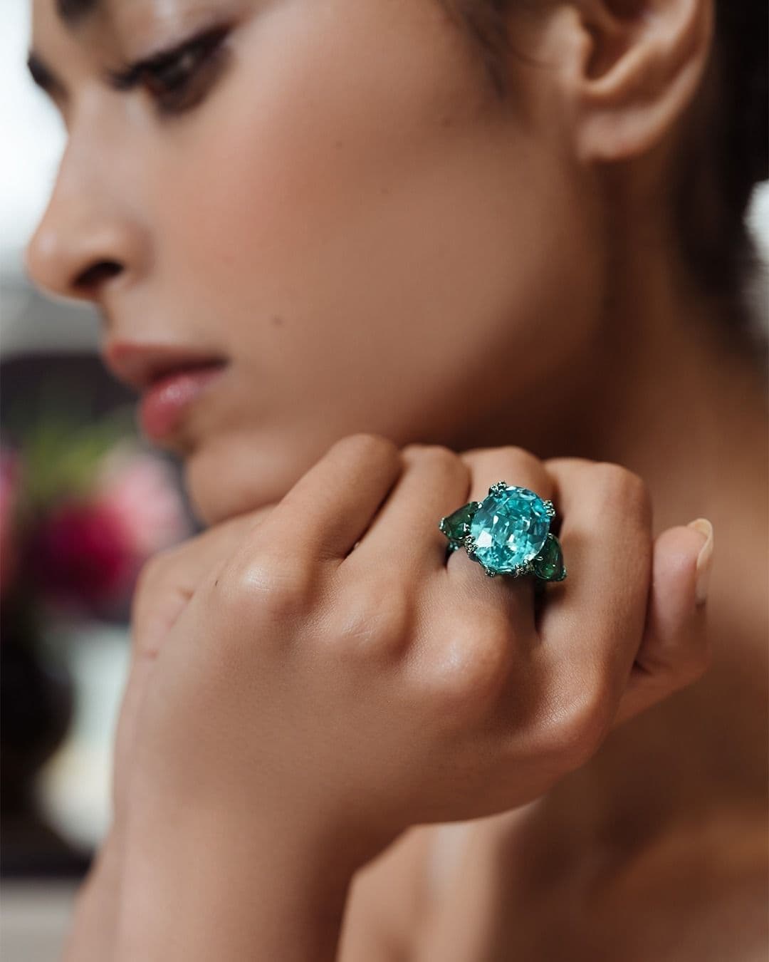 Anillo azul compromiso Chopard