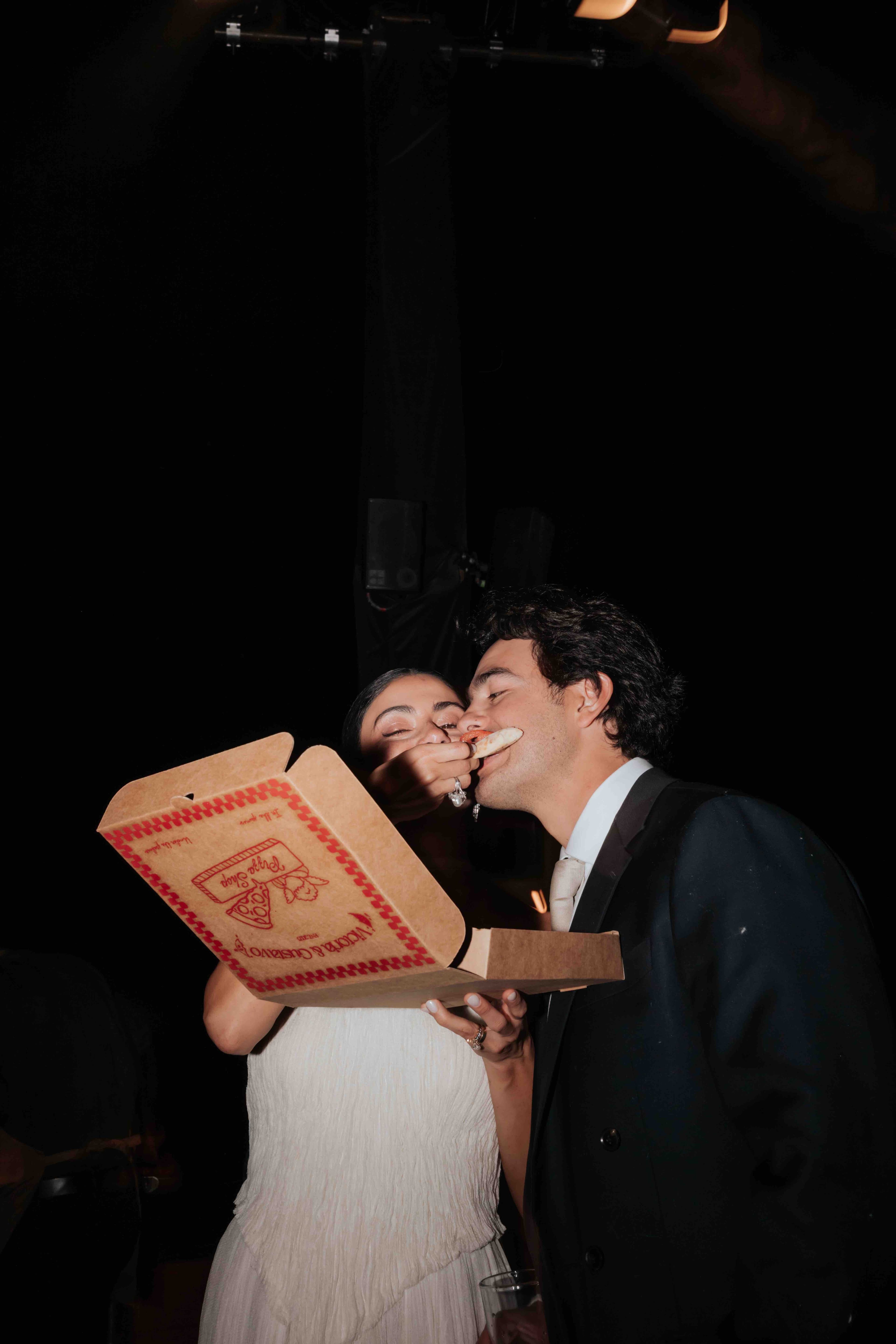 idea cena pizzas boda
