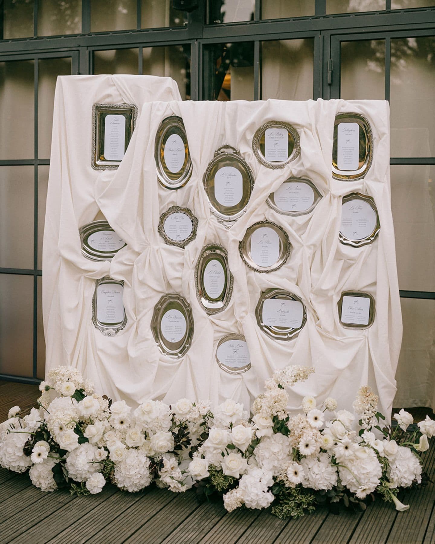 wedding silver metalico en las bodas decoración tendencia