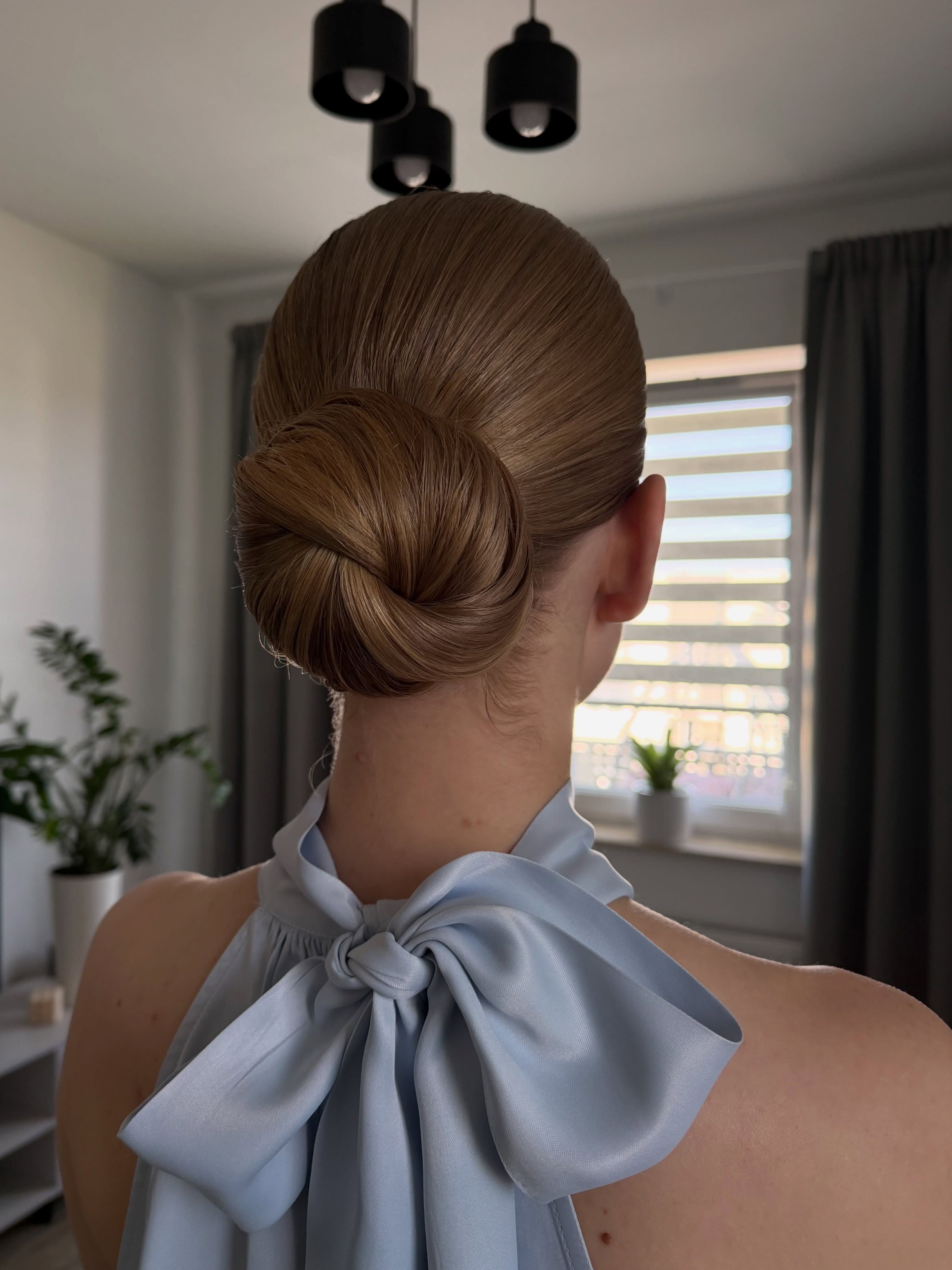 peinados chongo sleek bun invitada fiesta boda