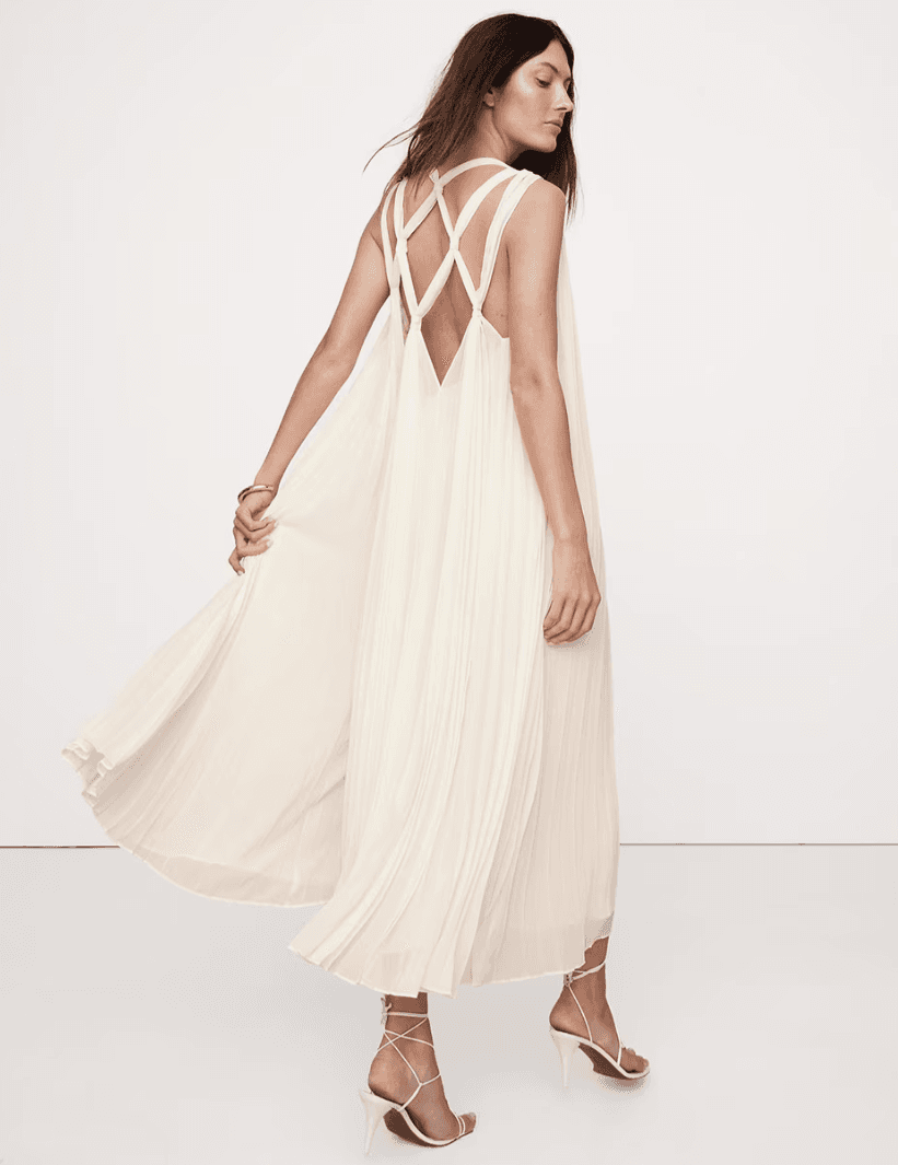 Vestido blanco banana