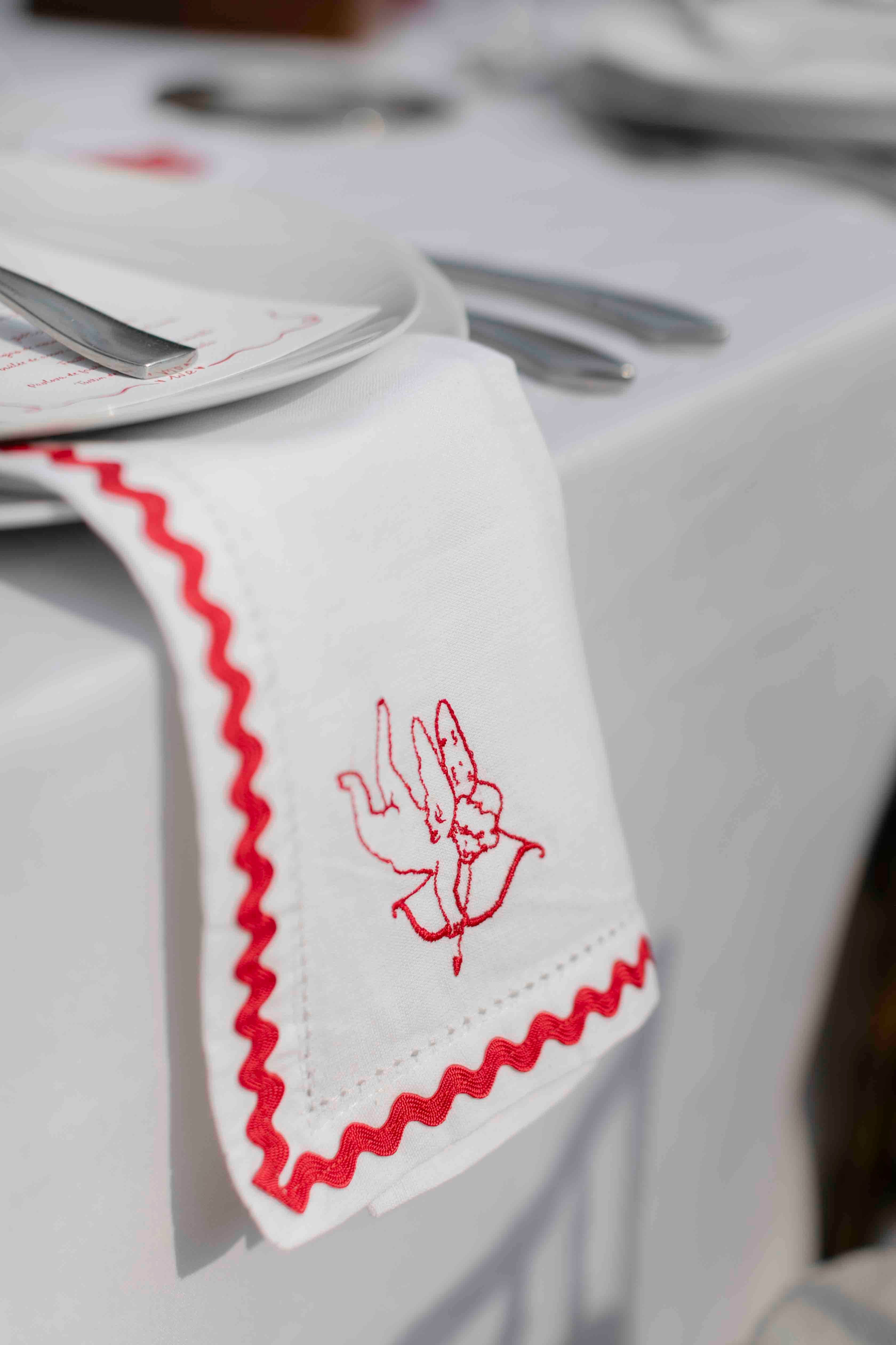 detalles boda bordados servilletas