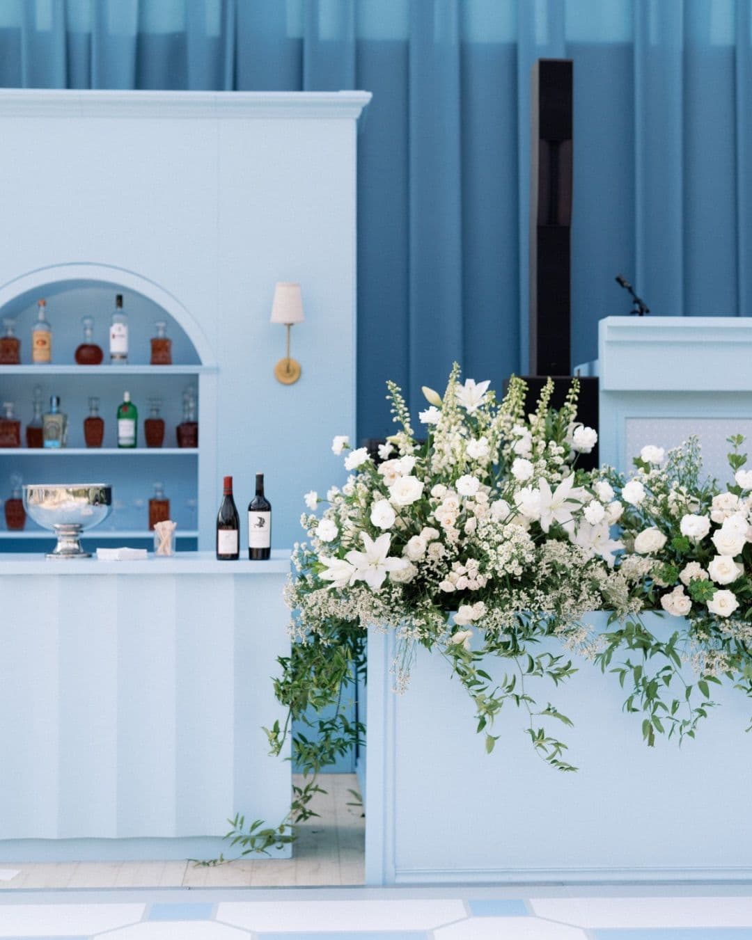 boda color azul baby blue tendencia
