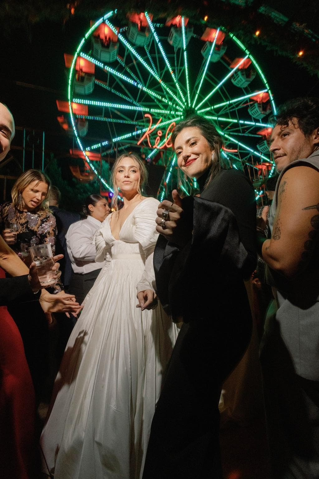 Valeria Bross con sus invitados