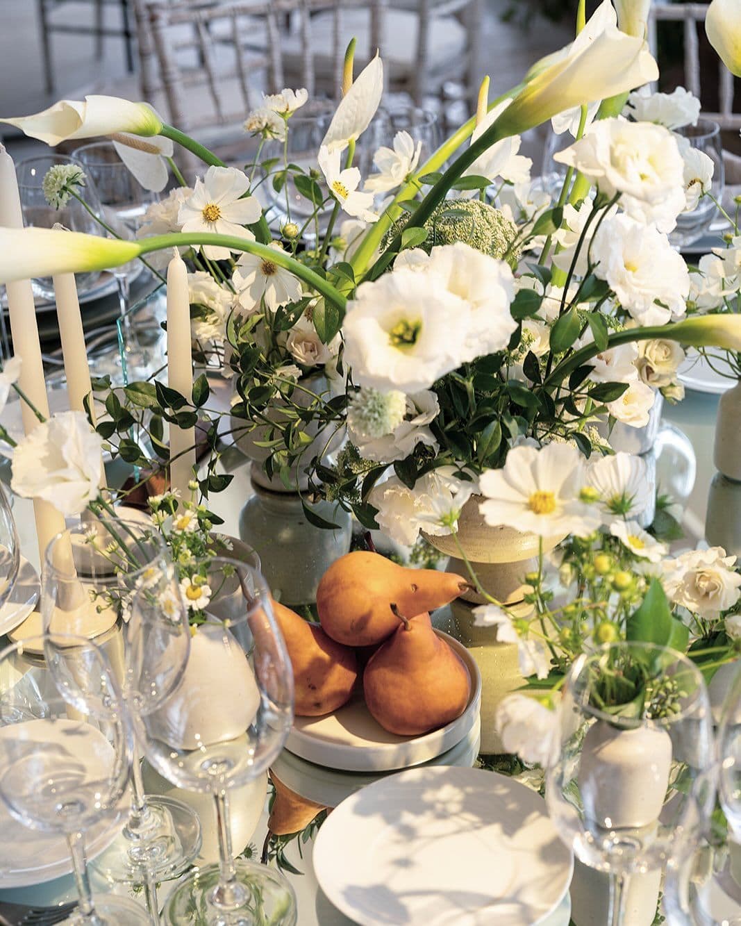 Mesa con velas decoración boda