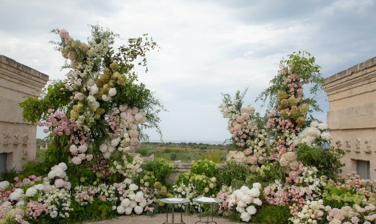 Marcelo Fonseca y Sarah Mattar boda Puglia