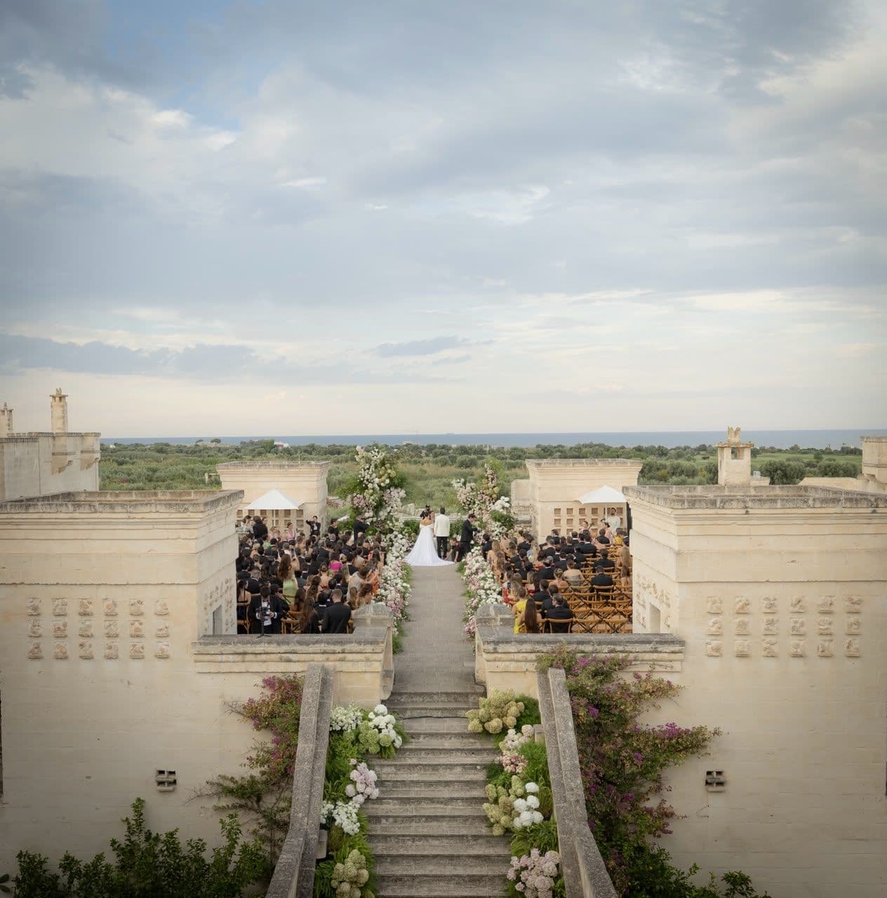 Marcelo Fonseca y Sarah Mattar boda Puglia