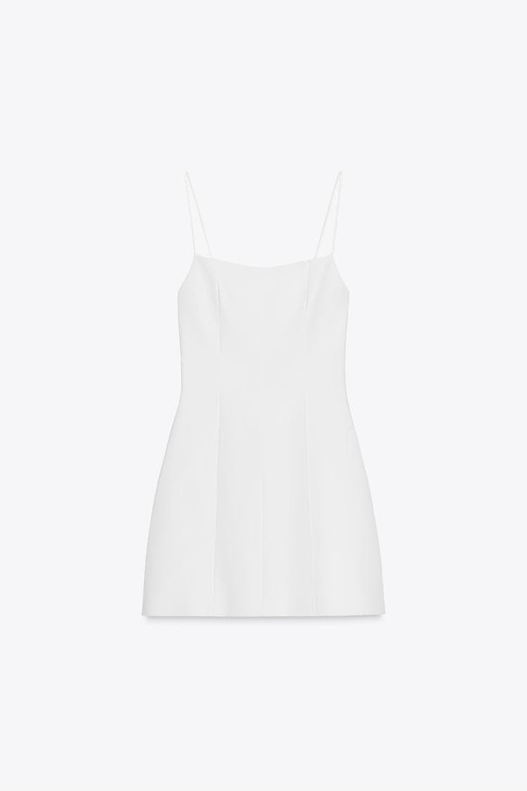 vestido zara blanco